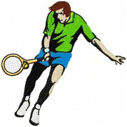 Tennis Embroidery Design 12 Tennis Embroidery Design 12